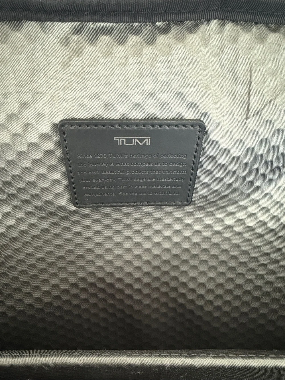 TUMI Bravo Deluxe Backpack Black Ballistic Nylon Leather Laptop Travel Bag 17”
